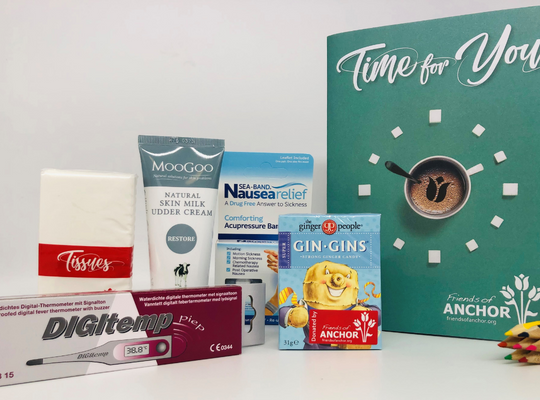 A picture of a chemotherapy care pack